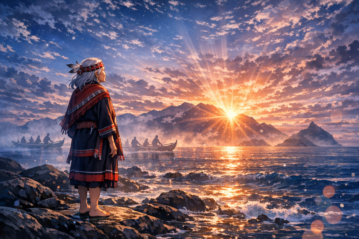 一個接語辭ma，把太平洋的起點釘在台灣東海岸