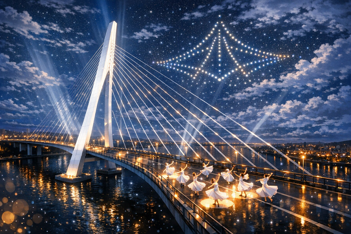 一座橋，三種語言，台灣把工程夜晚變成了什麼