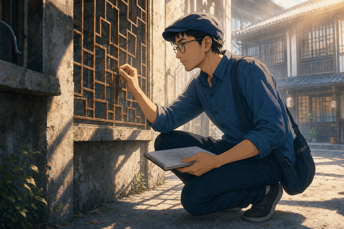 那扇生鏽的鐵窗，怎麼變成設計語言的起點